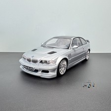 OTTO 1:18  E46 M3 GTR Silver Resin Car Model Car Model