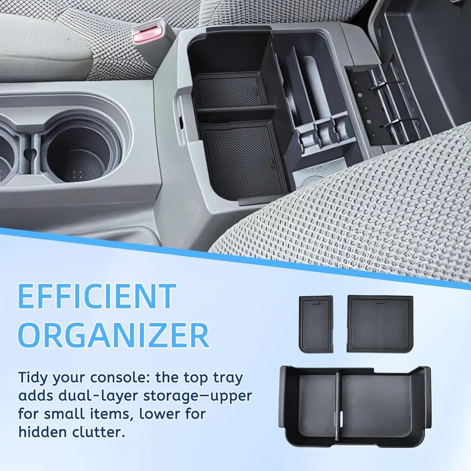 Center Console Organizer Tray Compatible with 2005-2021 Nissan Frontier Foto 3 de 4