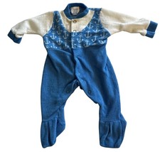 Vtg Carter  s Baby Sleeper 70s/80s Terry Cloth One Piece Footed Snap Reborn Doll