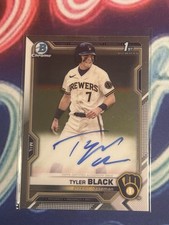 2021 Bowman Draft - Chrome Draft Pick Auto Tyler Black #CDA-TB (AU, RC) Brewers
