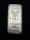 Rare 1981 HOMESTAKE MINING COMPANY 10.58 oz. Poured Silver Bar - No Reserve!