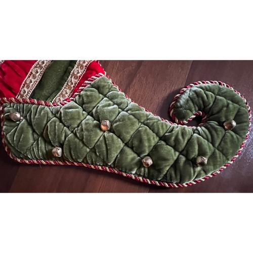 Frontgate Holiday Collection Samt Elfe Weihnachtsstrumpf "Papa" - Bild 6 von 10