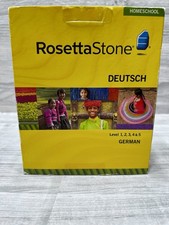 Rosetta Stone Homeschool German Deutsch Levels 1  5 Audio CDs Complete