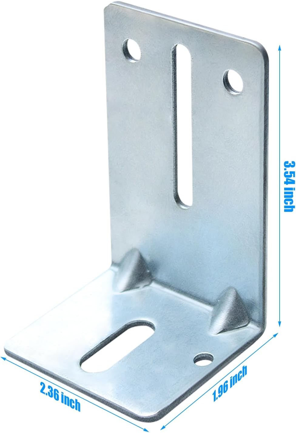 Heavy Duty Steel Garage Door Track Jamb Bracket Set, J6 Reinforcement Strut B...