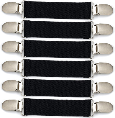 IFAMIO 6 Pieces Kids Mitten Clips Winter Glove Clips Elastic Straps with Stainle