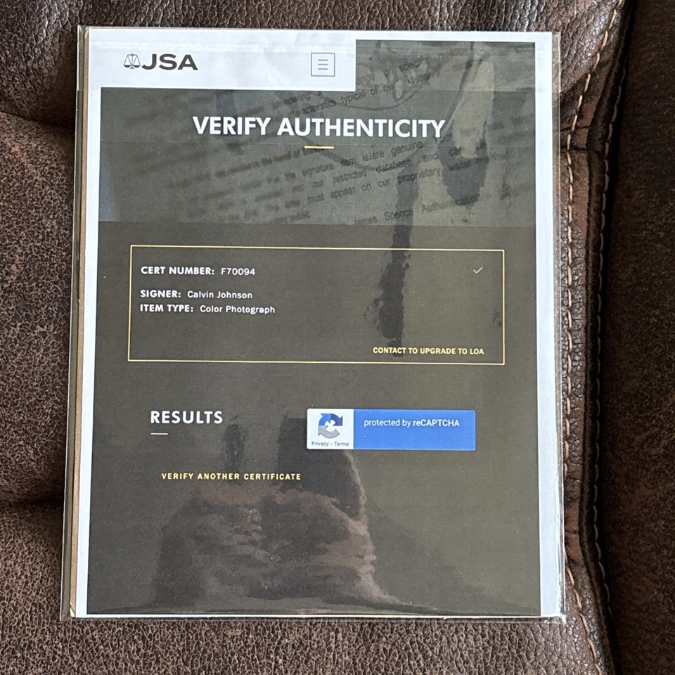 Foto firmada por Calvin Johnson Detroit Lions 8x10 Megatron certificado de autenticidad JSA **Envío gratuito** Foto 4 de 4