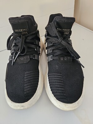 adidas EQT Bask ADV Core Black Footwear White Gold D96766 Size 9.5