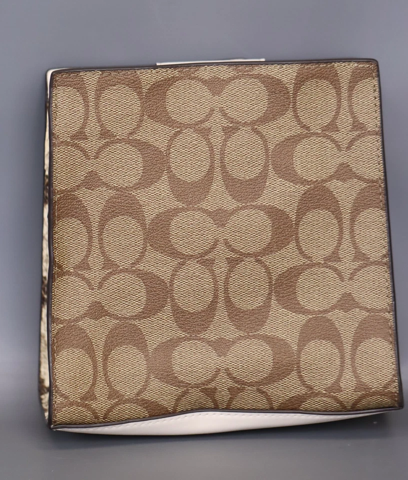 Coach C7227 Mini Pepper Crossbody In Signature Canvas In Light Khaki Chalk Multi - Image 3 of 4