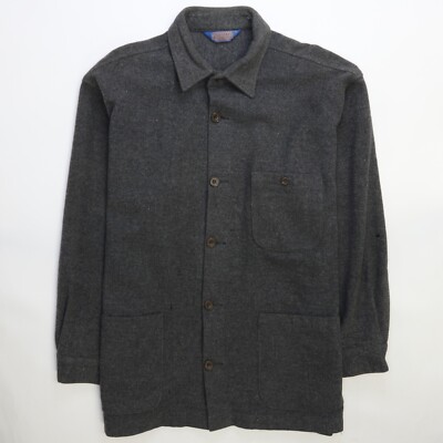 PENDLETON 70’s VINTAGE WOOL JACKET Mens VTG 60s 70s Red & Blue Plaid Pendleton Wool Cruiser