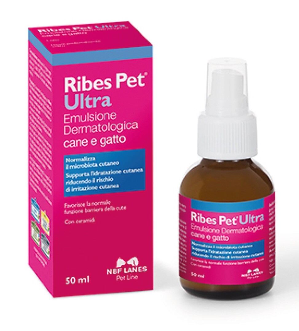 RIBES PET ULTRA Emulsione 50 ml per Cani e Gatti → Allergie Cutanee Irritazioni