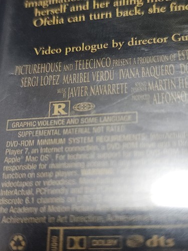 Pan's Pans Labyrinth (DVD, 2007) Cult Classic Horror Halloween Fantasy - Picture 6 of 12