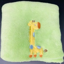Baby Starters Green with Yellow Giraffe Blanket Fleece Lovey Security 2012