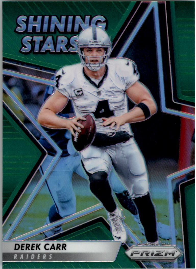 2016 Panini Prizm Shining Stars Prizms Green #24 Derek Carr RAIDERS - NM-MT