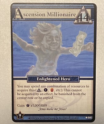 1x Ascension Millionaire Ascension Deck Building Game Custom Promo Mint Theme 1