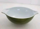 Vintage Pyrex Green 444 Cinderella Large Mixing Bowl 10" 13" handle 4 Qt.