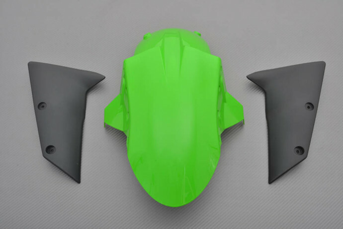 Garde-boue avant premium vert Kawa injecté pour Ninja ZX6R 2005 2006