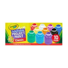Crayola Washable Kids Paint Set, 10-Colors, Arts and Crafts for Toddlers