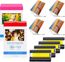 Canon KP-108IN printing Color Ink Paper Set for Canon Selphy CP1300 CP1200 Lot