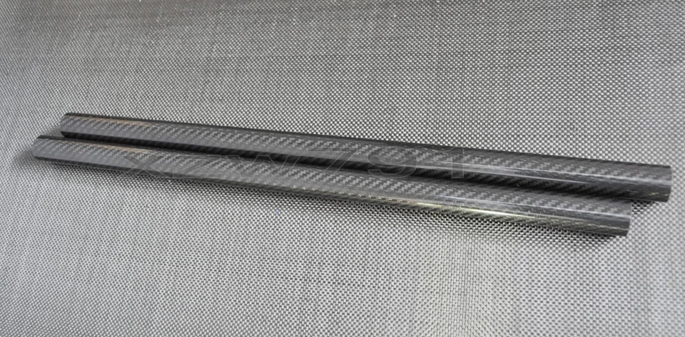 13MM OD X 11MM ID X 500MM 100% Roll Wrapped Carbon Fiber Tube 3K/Glossy 13*11 - Image 2 of 2