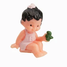 Factory Direct Craft Miniature Girl with Bird | 6 Pieces