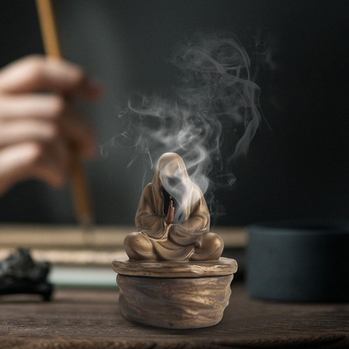Ceramic Incense Holder Waterfall Chinese Backflow Incense Burner Holder - Picture 10 of 11
