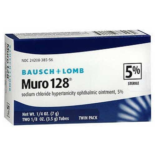 Bausch And Lomb Muro 128 5% Sterile Ophthalmic Eye Ointment 2 pack By Bausch And