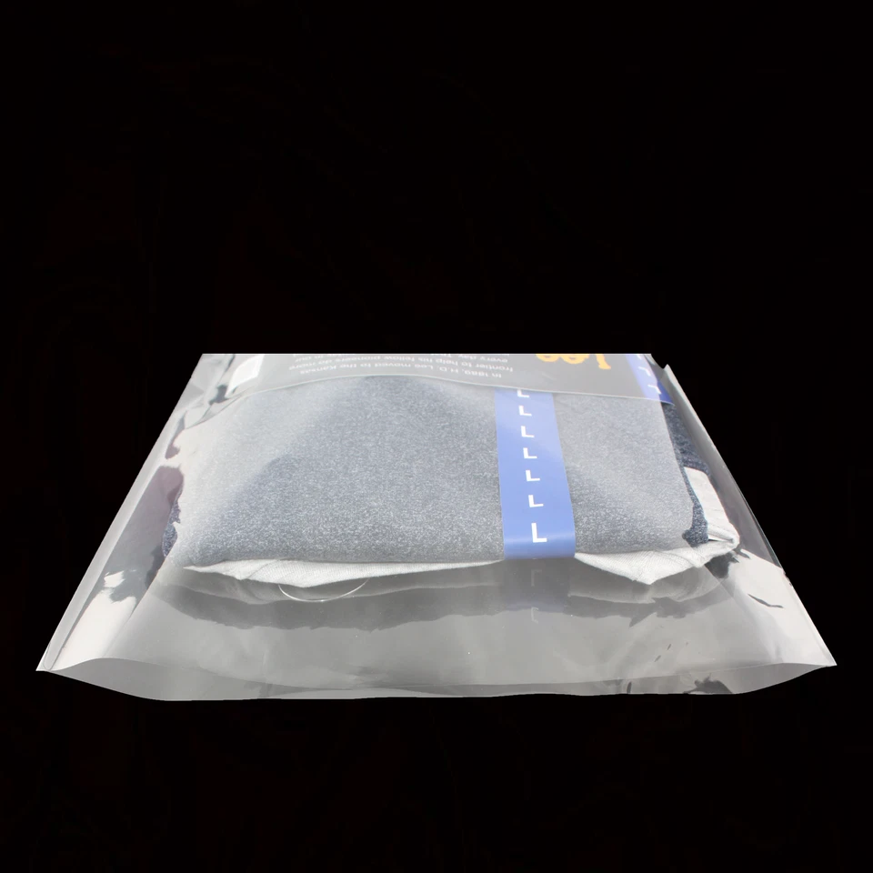 Bolsas de polietileno transparentes 12x15 grandes embalaje de plástico embalaje plano abierto camiseta ropa Foto 4 de 4