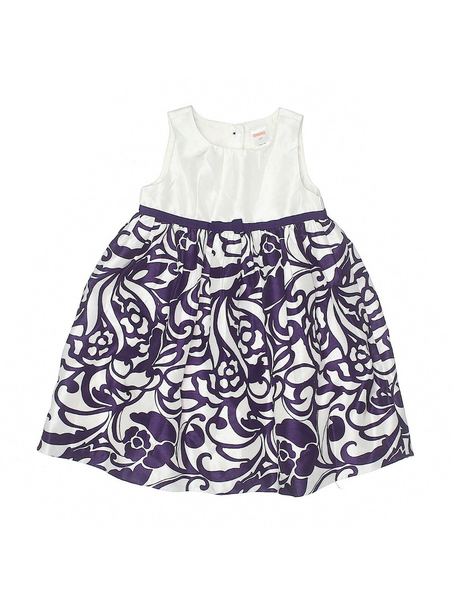 Toddler Girl Gymboree Purple White Floral Easter Holiday Party