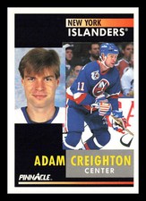 Adam Creighton #82 1991-92 Pinnacle New York Islanders Hockey