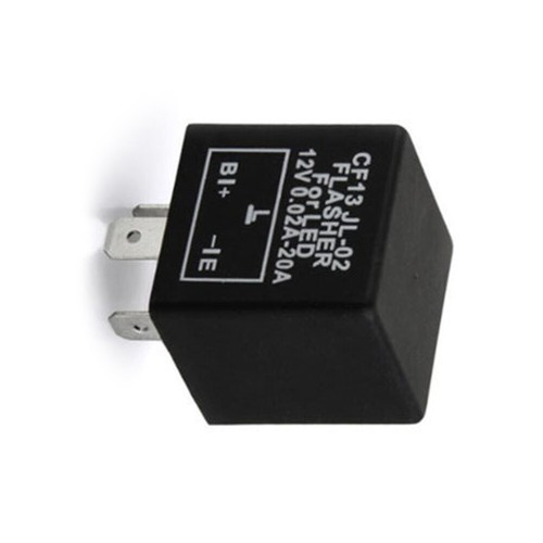 3 Pins DC12V Car Flasher Relay Fix LED Light Turn Signal Hyper Flash CF13 JL-02 - Foto 7 di 11