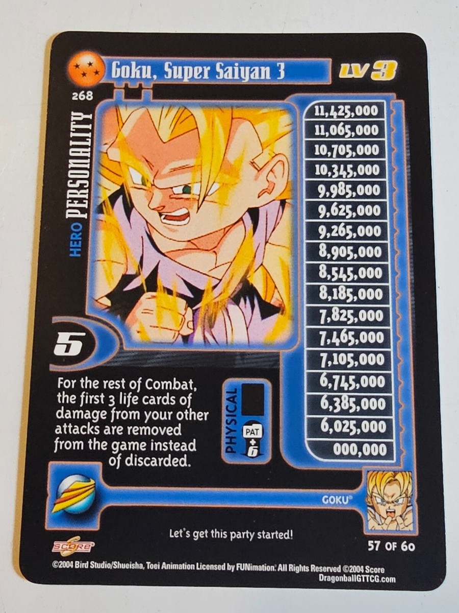 Goku, Super Saiyan 3 2004 Score Unlimited Dragon Ball GT DBZ TCG