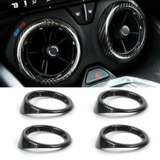 For 2016-2021 Chevrolet Camaro Air Vent Outlet Cover Interior Trim Carbon Fiber 