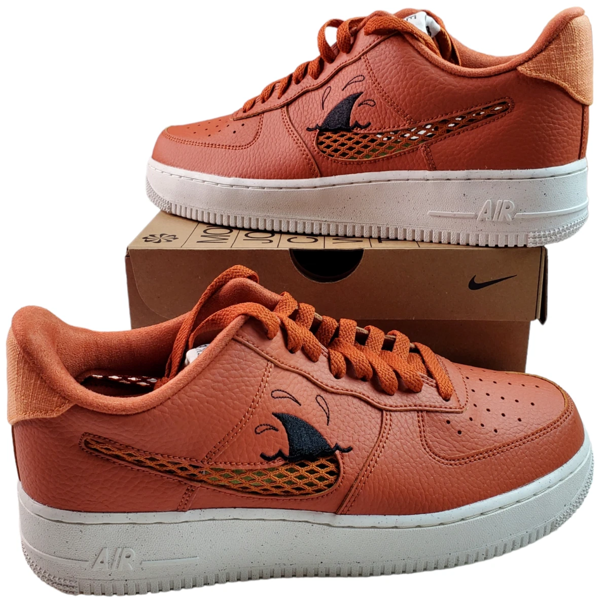 Nike Air Force 1 '07 LV8 Shoes Burnt Sunrise White DM0117 800 Men's Sizes 11.5