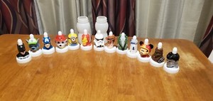 Disney, Marvel Bottle Toppers lot of 13 and 2 bottles