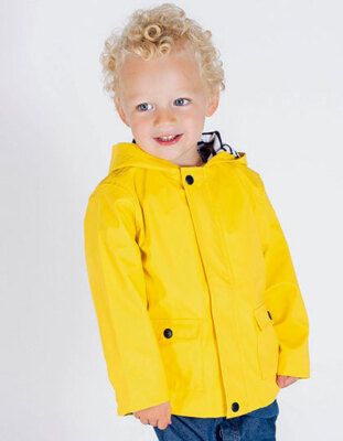 Kinder Regenjacke Reißverschluss+Druckknöpfe Innenfutter Baumwolle bis Größe 104
