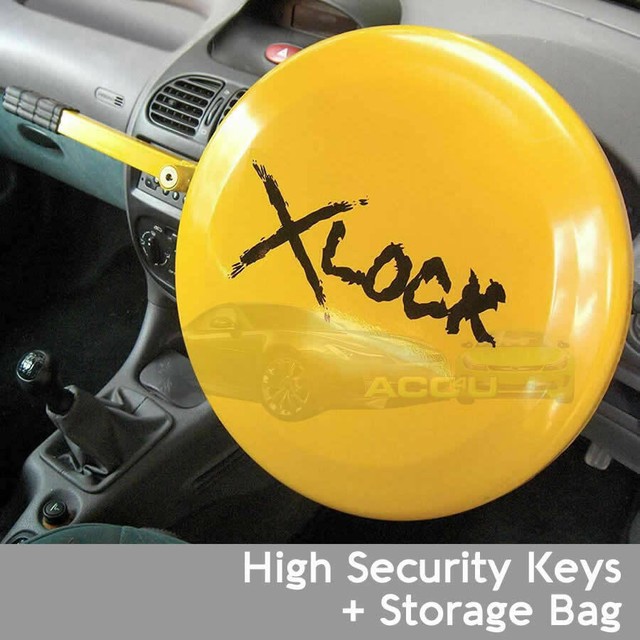 Car Anti Theft High Security Full Face Disc Cover Steering Wheel Lock SWUXSL2