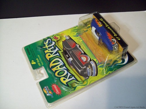 Jada 47 1947 2002 Cadillac Series 62 Road Rats Rat Rod Hot Rod coche con llamas nuevo en paquete - Imagen 5 de 5