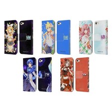 FUNDA BILLETERA LIBRO CUERO PERSONAJES HATSUNE MIKU PARA APPLE iPOD TOUCH MP3