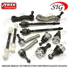 For 2000 - 2006 Chevy Suburban 1500 Front Ball Joint Tie Rod Sway Bar 12PC Kit