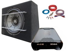 JBL Stage 1600Watt Basspaket Subwoofer Verstärker Set Kabelset Komplettset 30cm