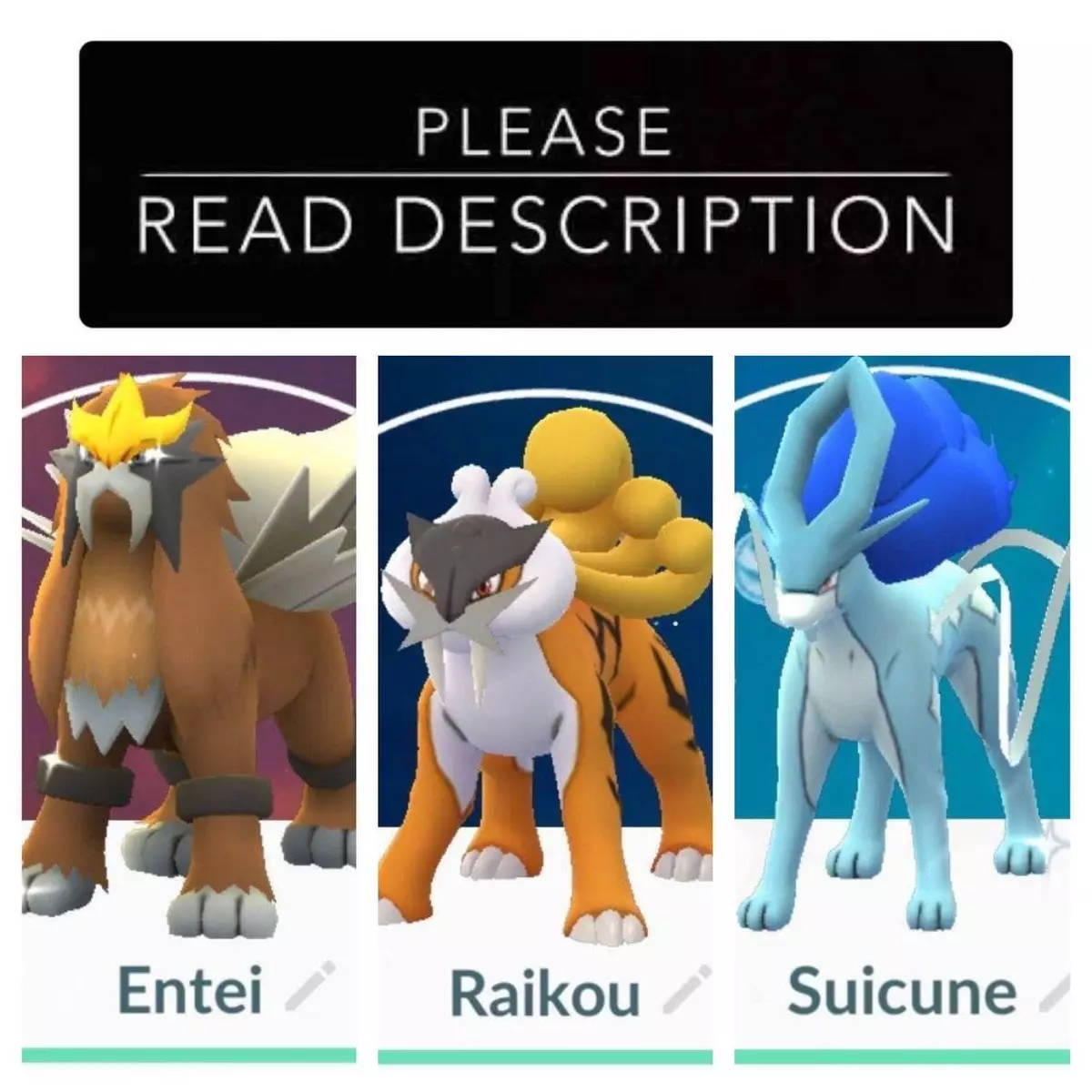 New event: Get a shiny Raikou, Entei or Suicune