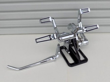 CONTROLES DELANTEROS Y SOPORTE CROMADOS OUTLAW 2000-2017 SOFTAIL HARLEY FXST/FLST