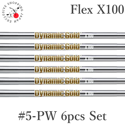 True Temper Dynamic Gold HT Iron Golf Shafts 5-PW 6pcs Set Flex 