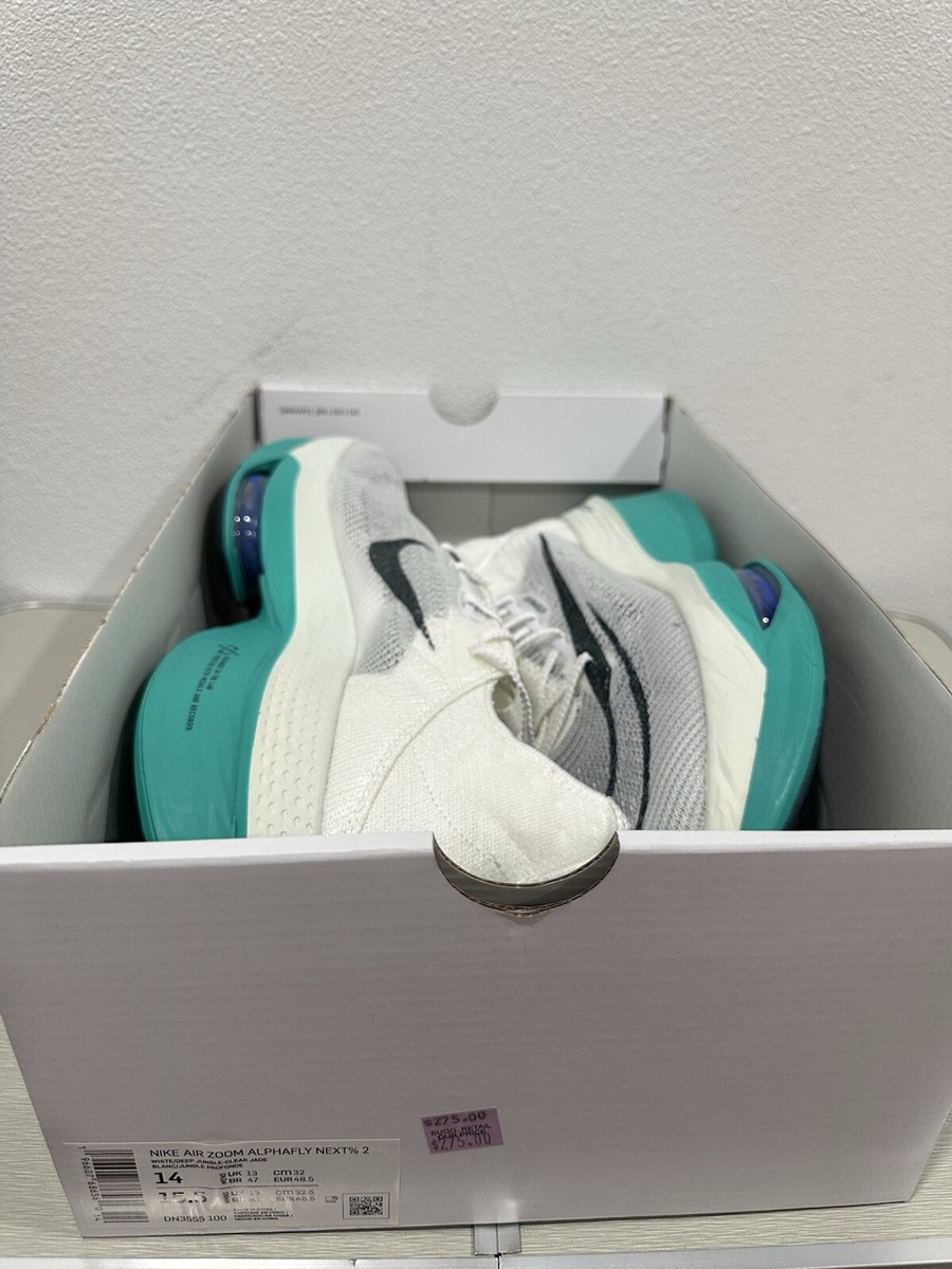 Nike Air Zoom Alphafly NEXT% 2 running shoe White/Clear/Jade
