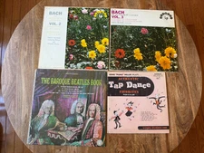LOT OF 4 - ONE PRICE-TWO-BACH, EDDIE "PIANO" MILLER, BAROQUE BEATLES EX-USED