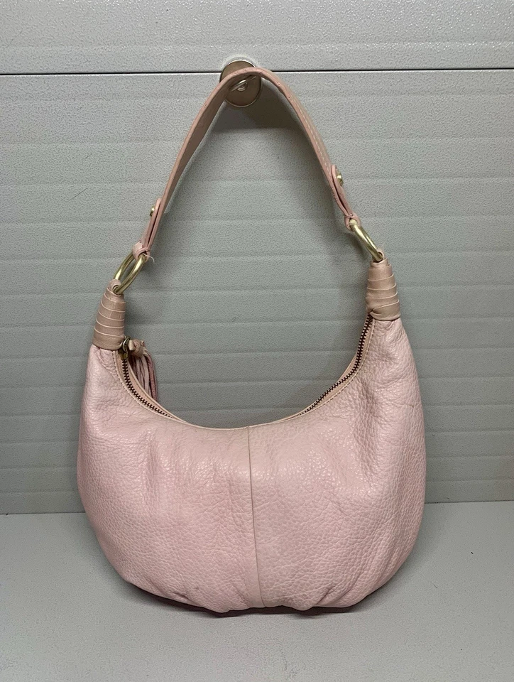 Маленькая сумка-хобо SIGRID OLSEN пудровая розовая мягкая шагреневая кожа - Изображение 3 из 4