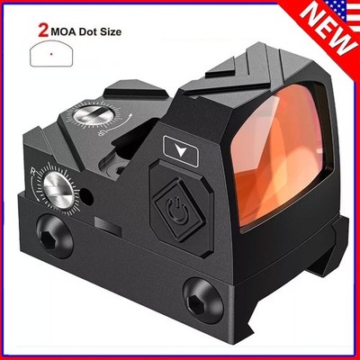 RMR 12Brightness Adjust Red 2MOA Dot Scope Motion Awake Reflex Optic Sight