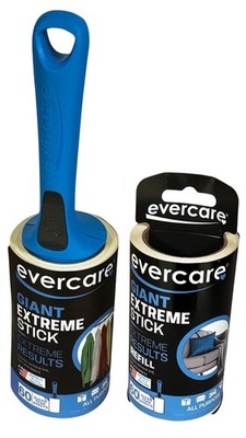 Evercare All Purpose Extreme Stick Giant Roller & Extra Refill, 60 Sheets Each