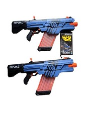 Nerf Rival Khaos MXVI-4000 Blue Lot Of 2 With Magazines NEW BOX RIVAL ROUNDS