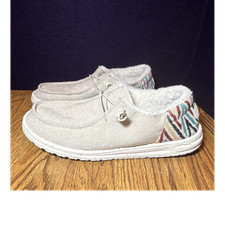 Hey Dude Wendy Funk Wool Beige Women's Shoes US 9